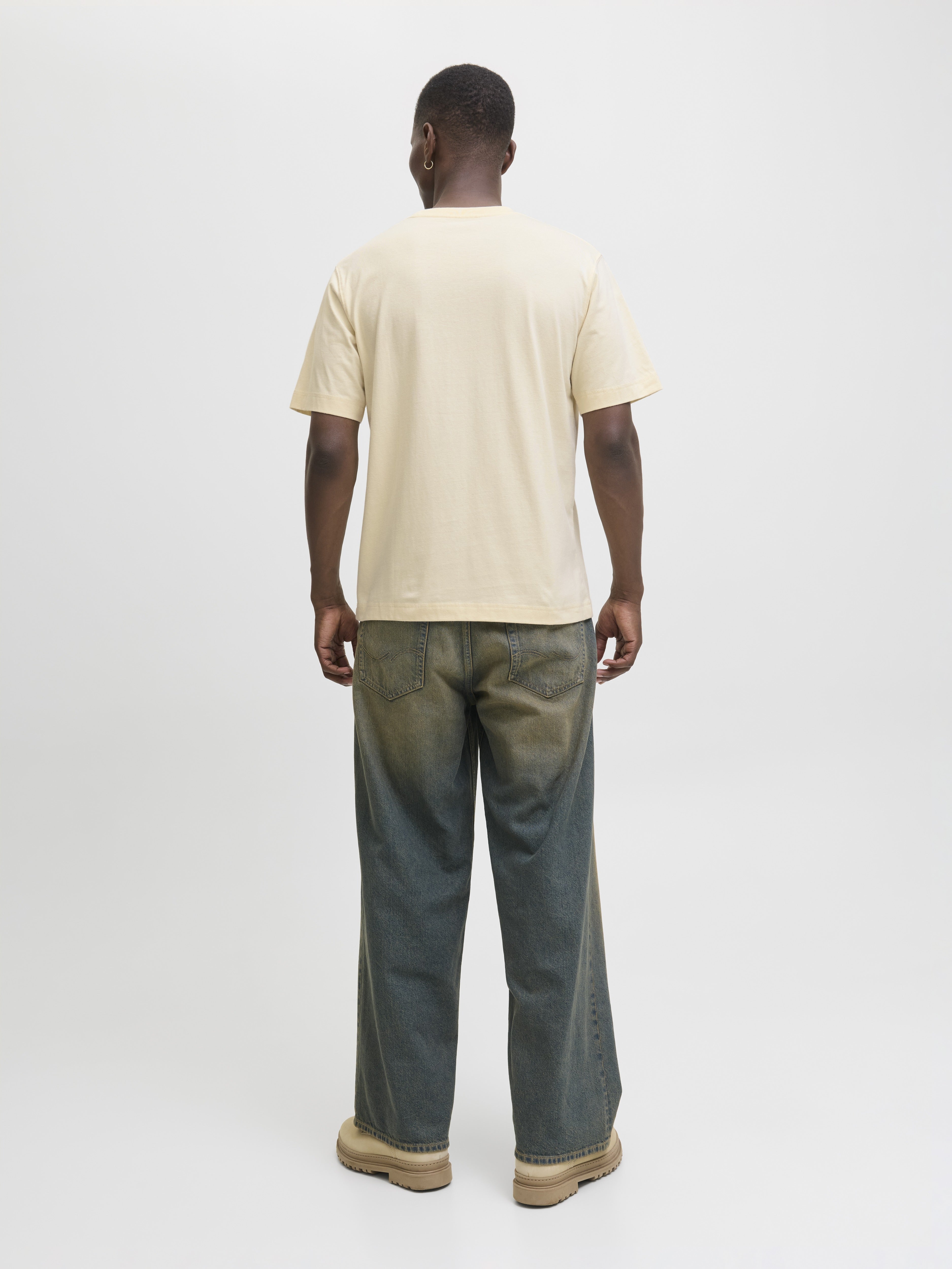 Jack & Jones Herren T-Shirts kurz Antique White