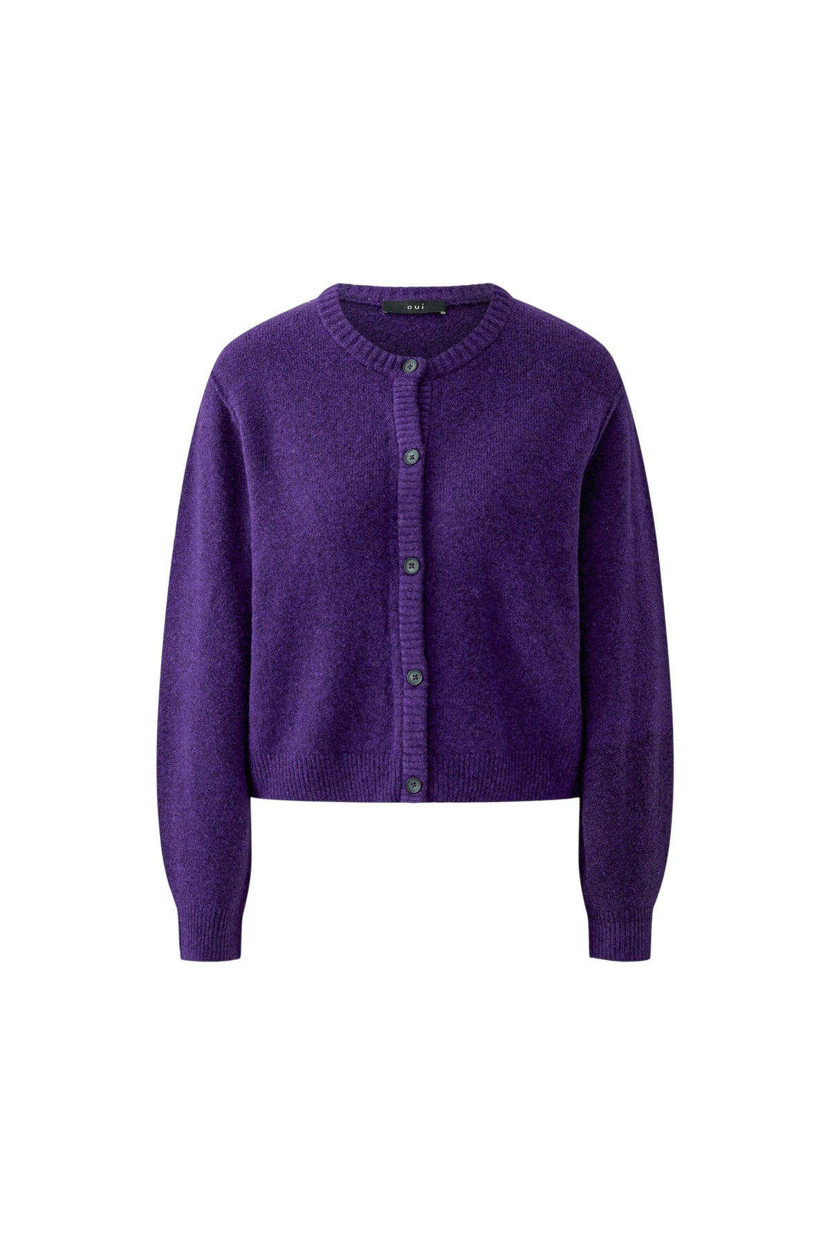 Oui Damen Strickjacken Ultra Viol