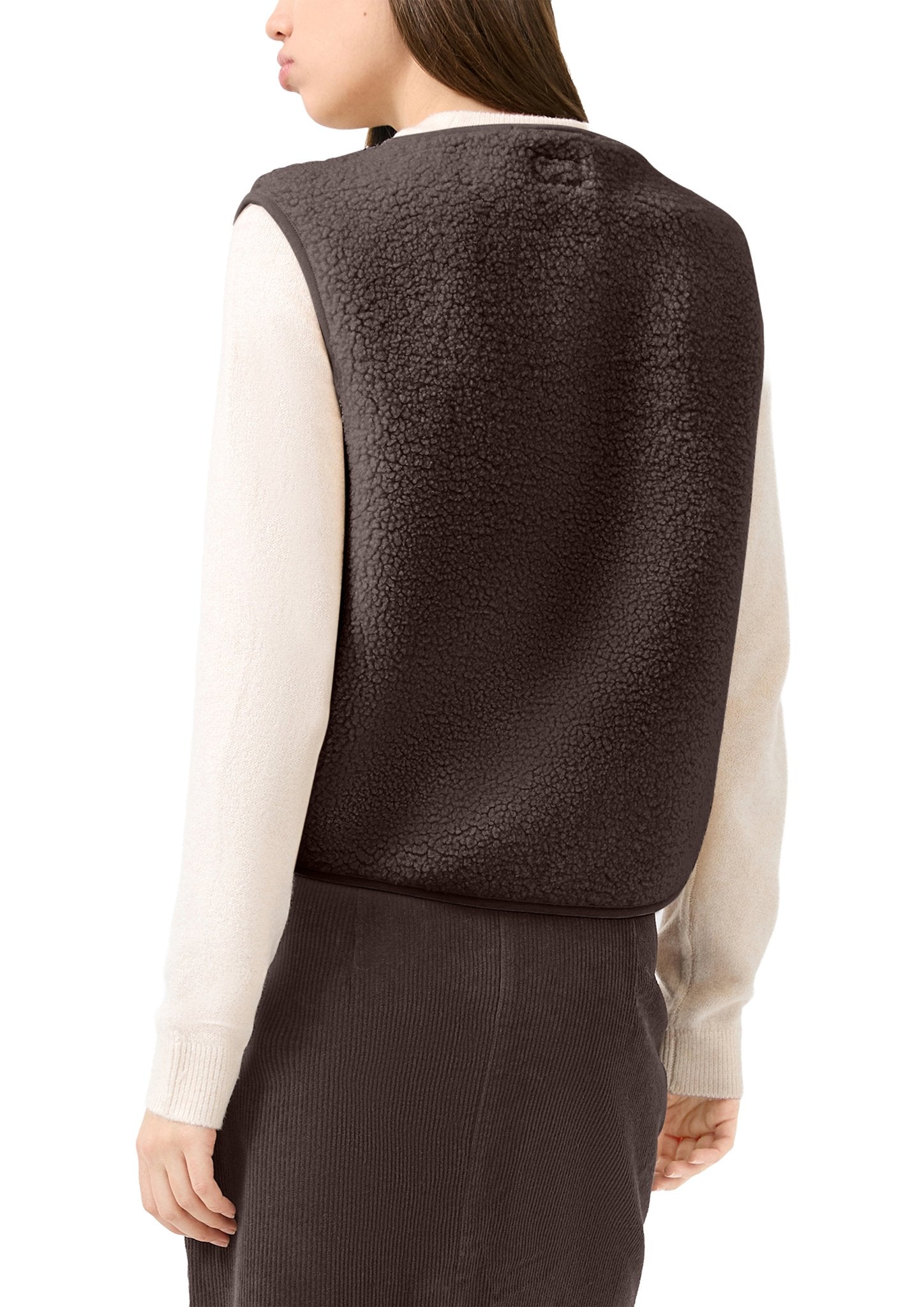 QS by S.Oliver Damen T-Shirts  Brown