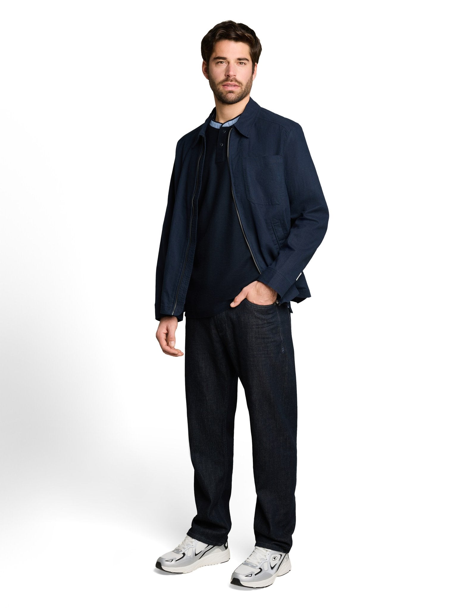 Tom Tailor Herren Polo-Shirts Sky Captain Blu