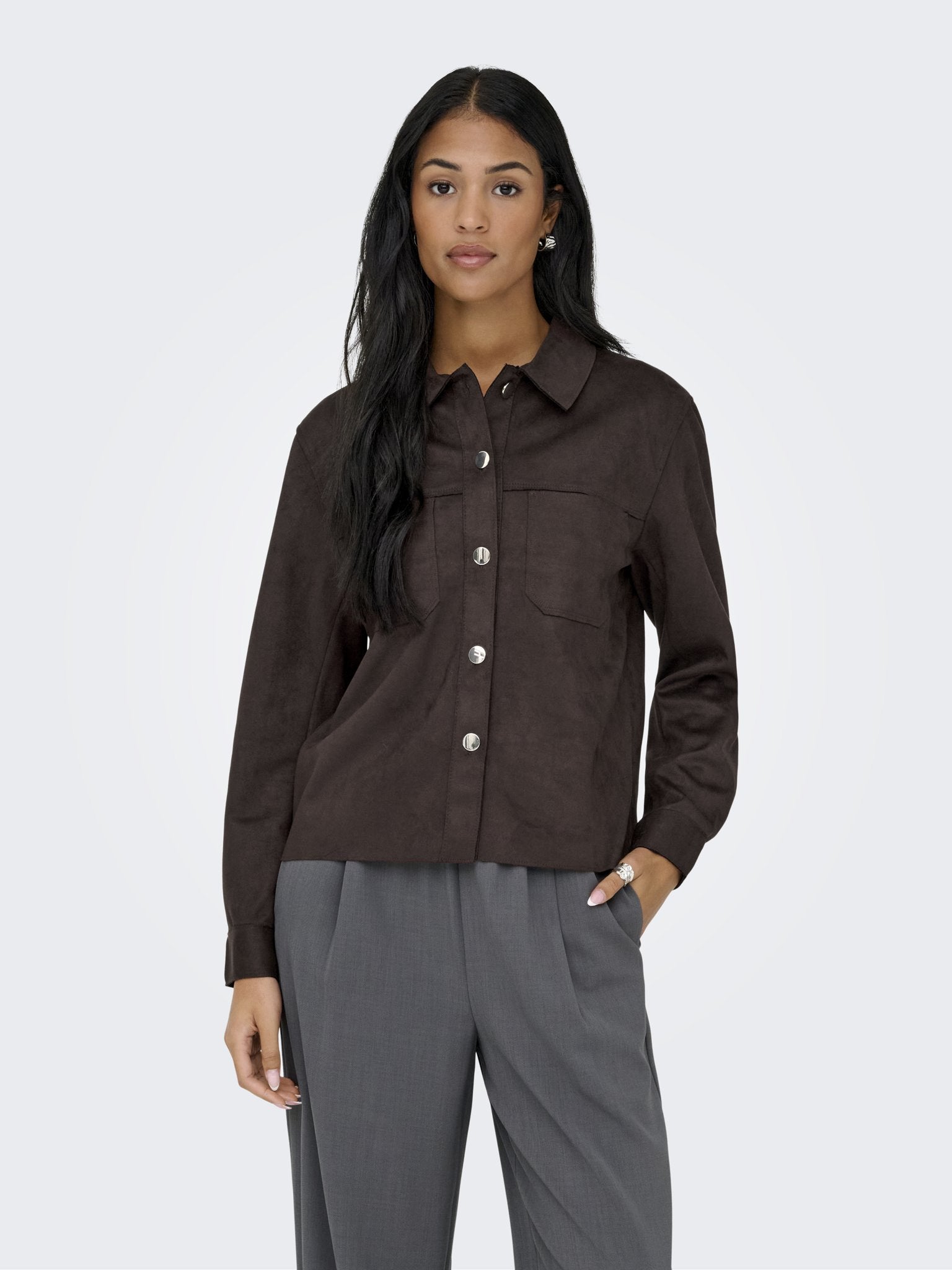 only Damen Blusen Coffee Bean