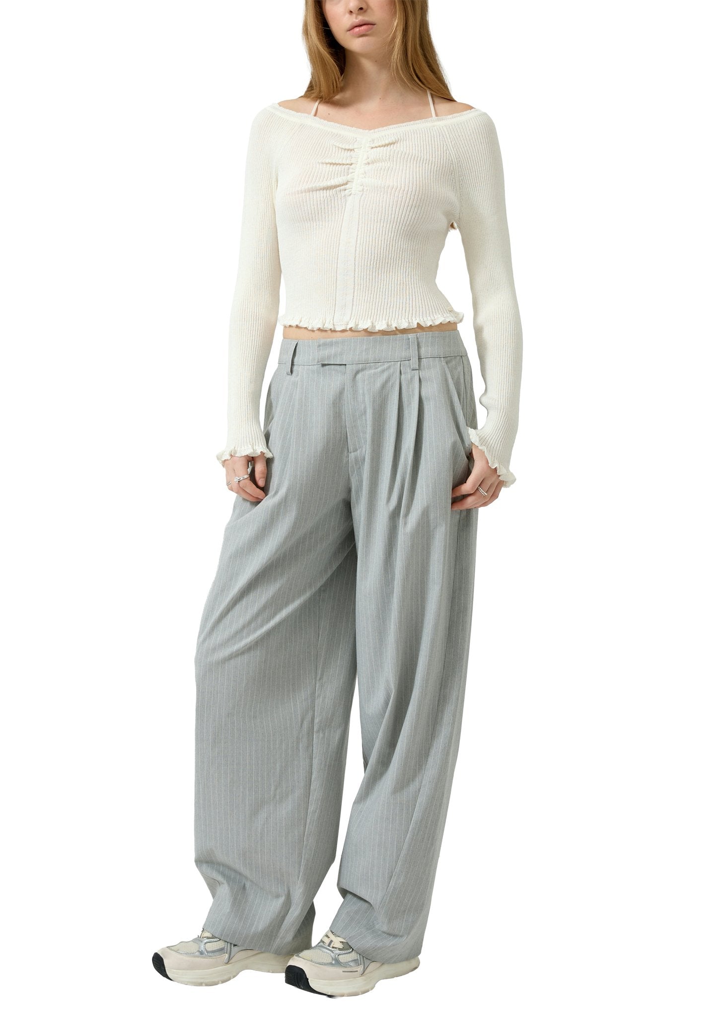 QS by S.Oliver Damen Hosen Grey/Black