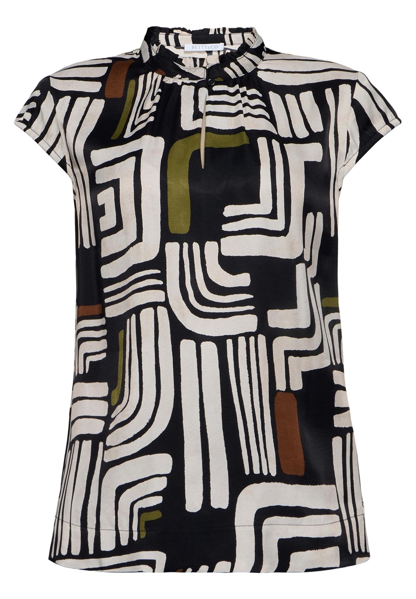 Betty & Co Damen Blusen Black/Cream