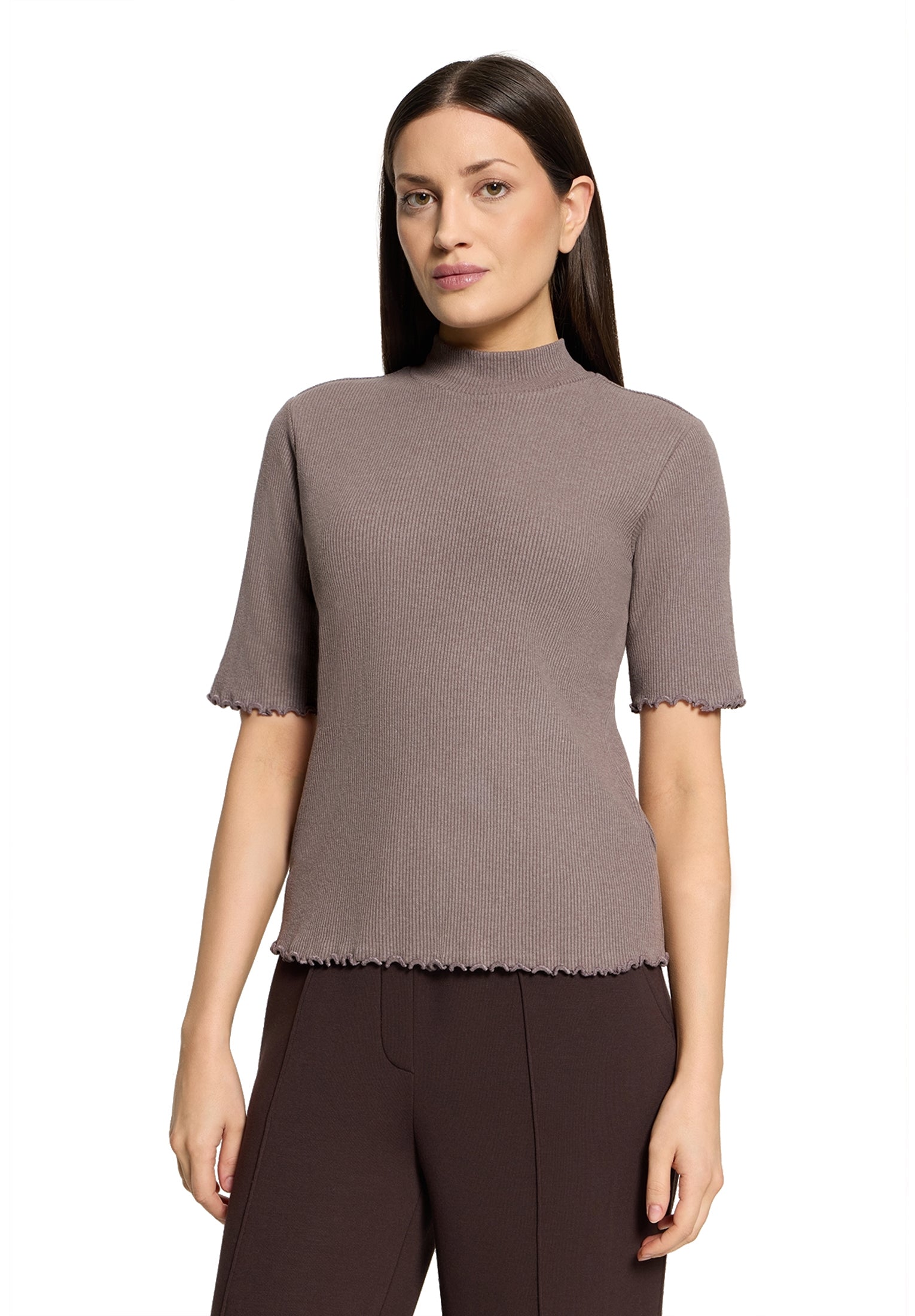 Cartoon Damen T-Shirts Taupe Melange
