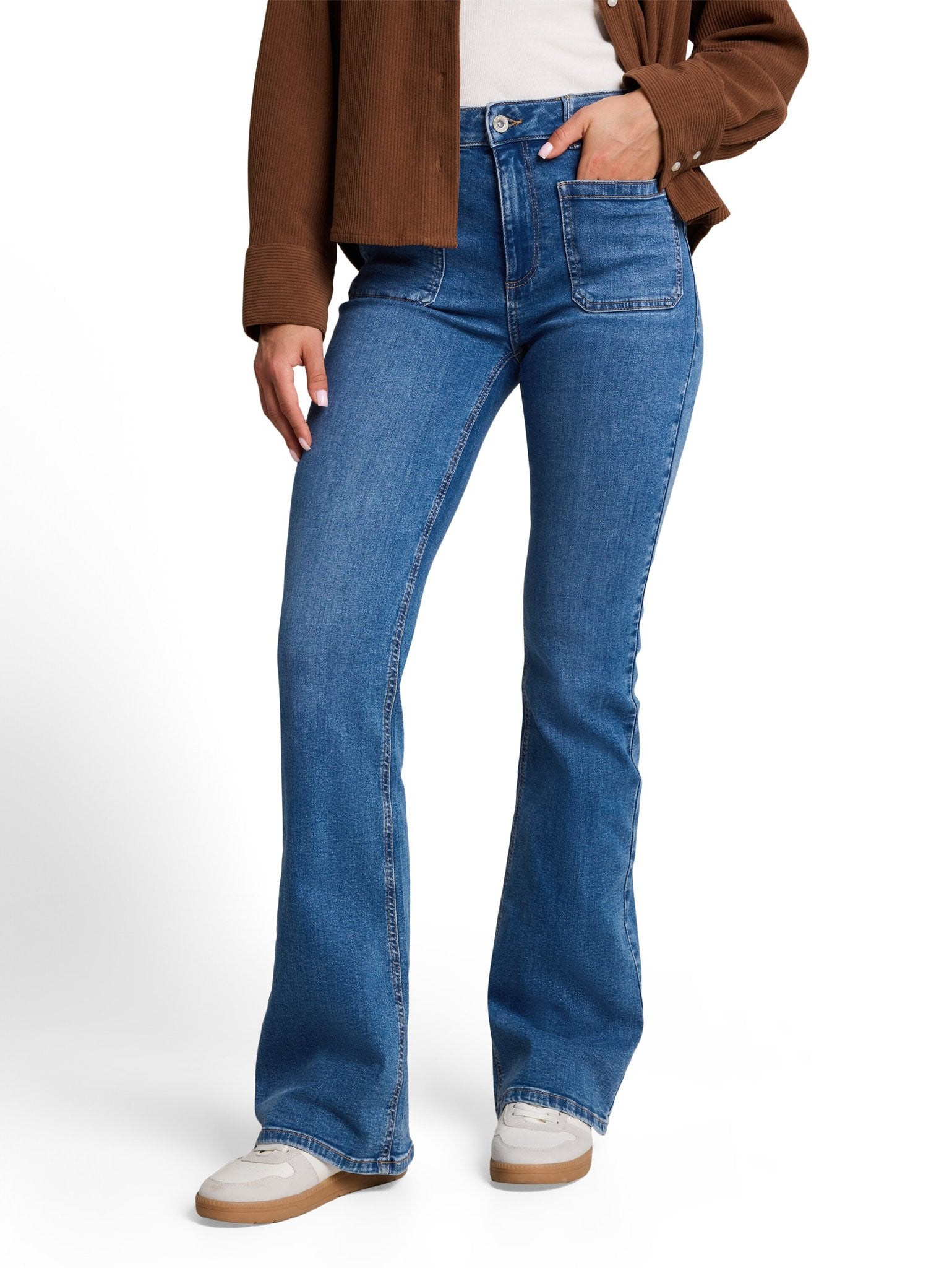 Tom Tailor Damen Jeans Clean Mid Stone