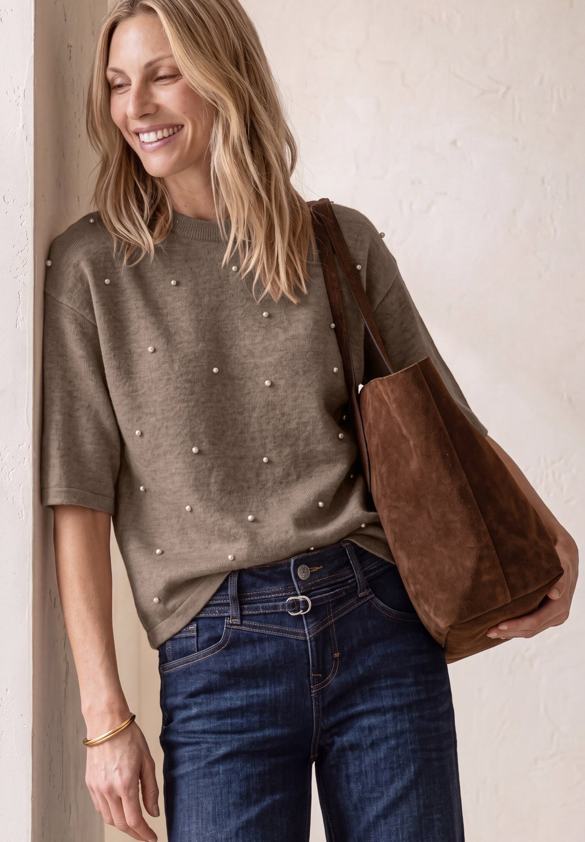 Street One Damen Pullover Sanded Am