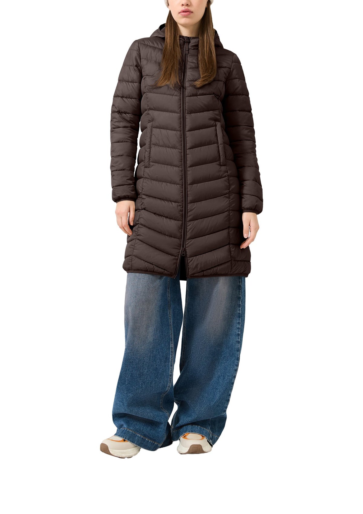 QS by S.Oliver Damen Mantel  Brown