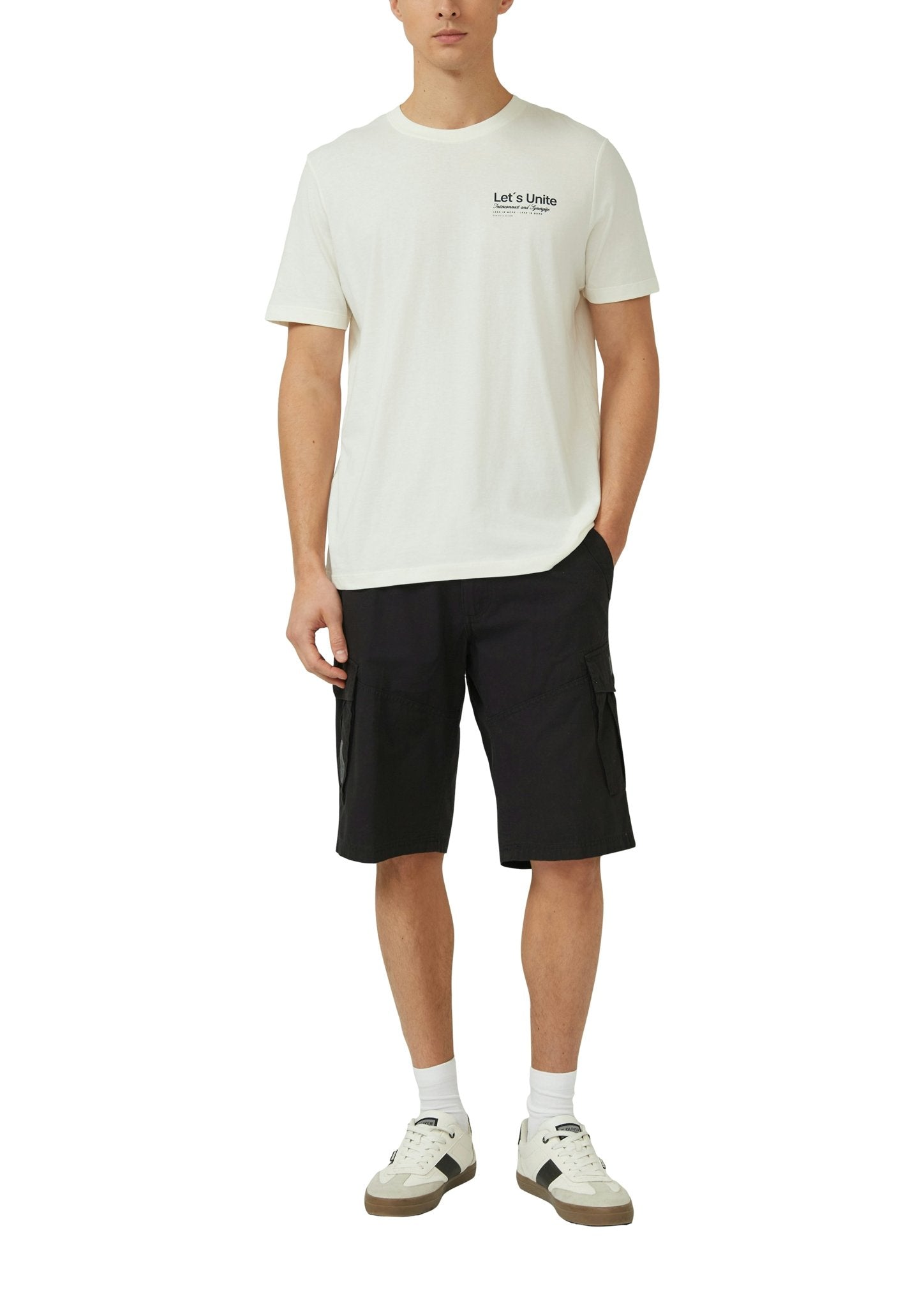 S. Oliver red Herren Shorts Grey/Black