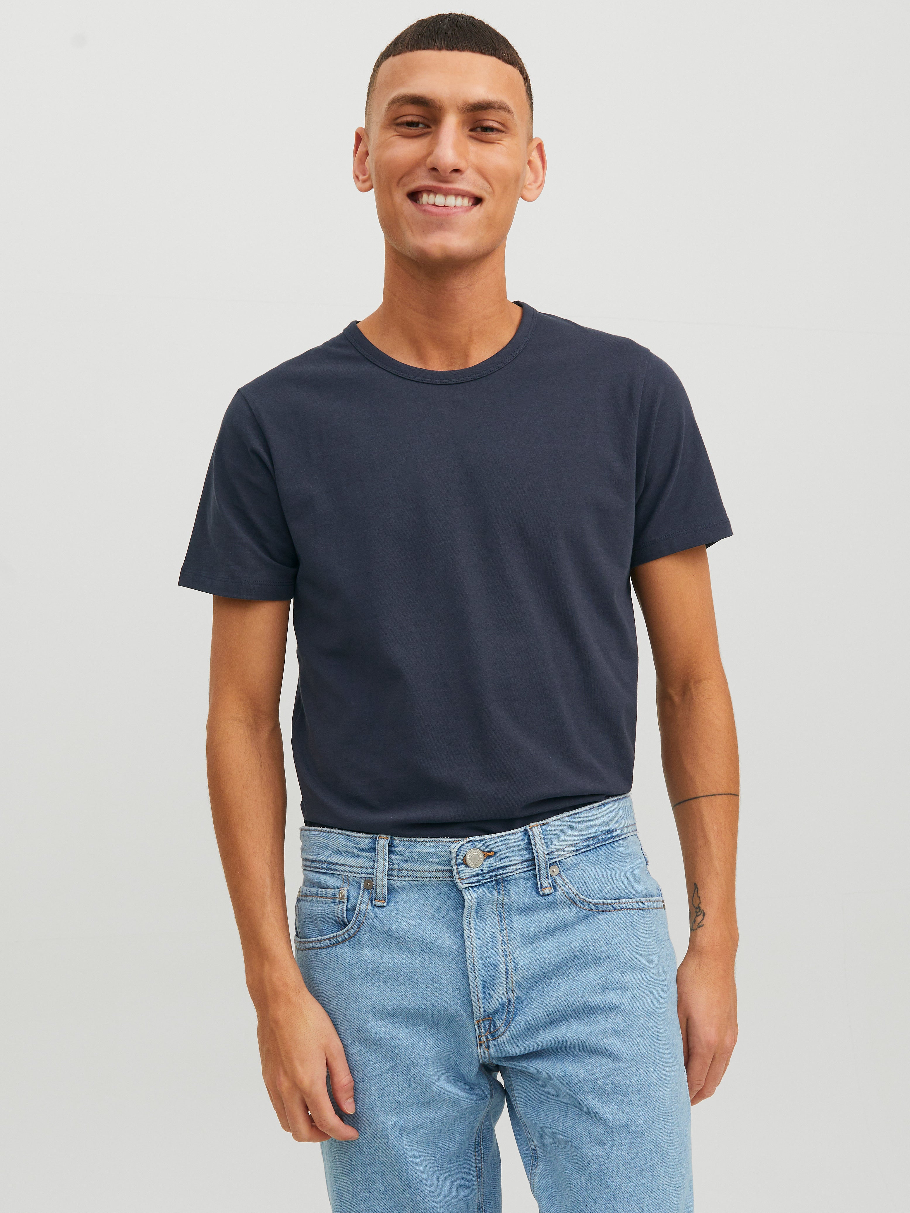 Jack & Jones Herren T-Shirts kurz Navy Blue
