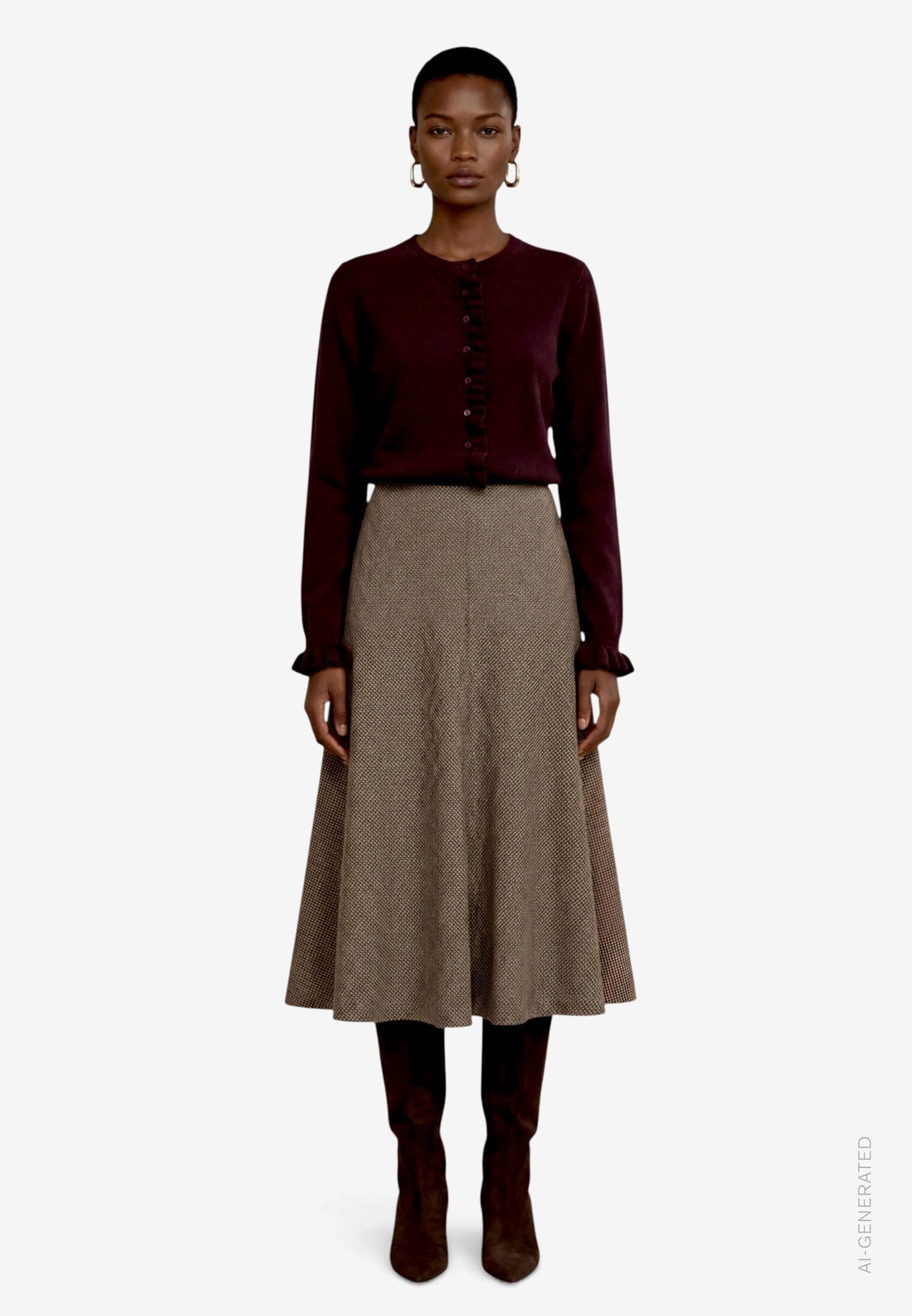 Zero Damen Rock Beige/Brown