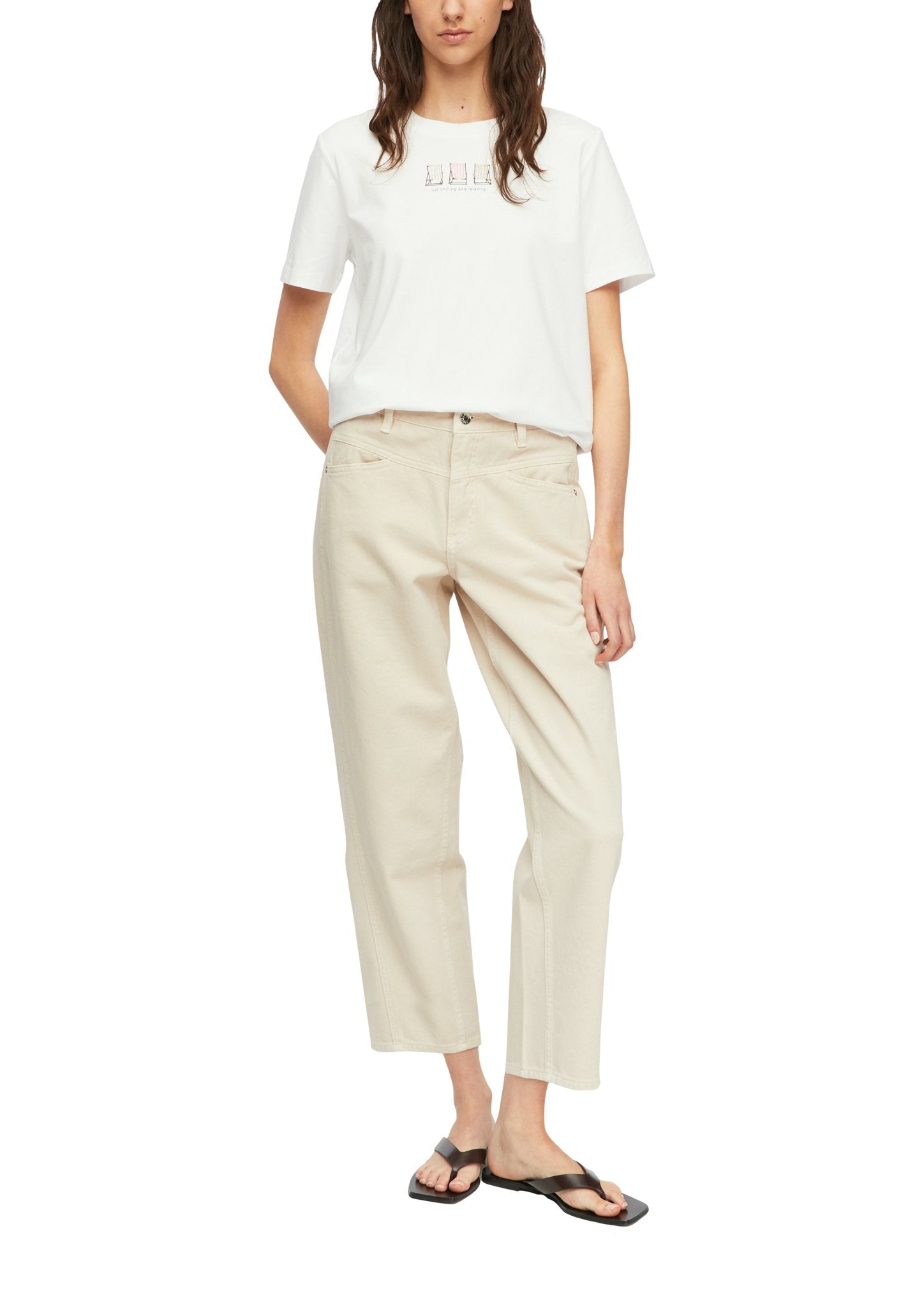Comma Damen T-Shirts White