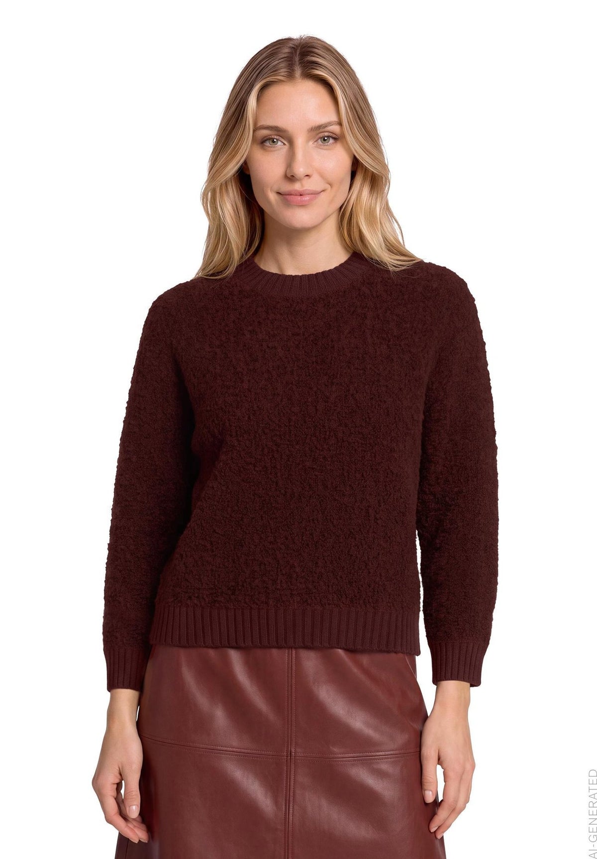 Betty & Co Damen Pullover Dark Red Melang