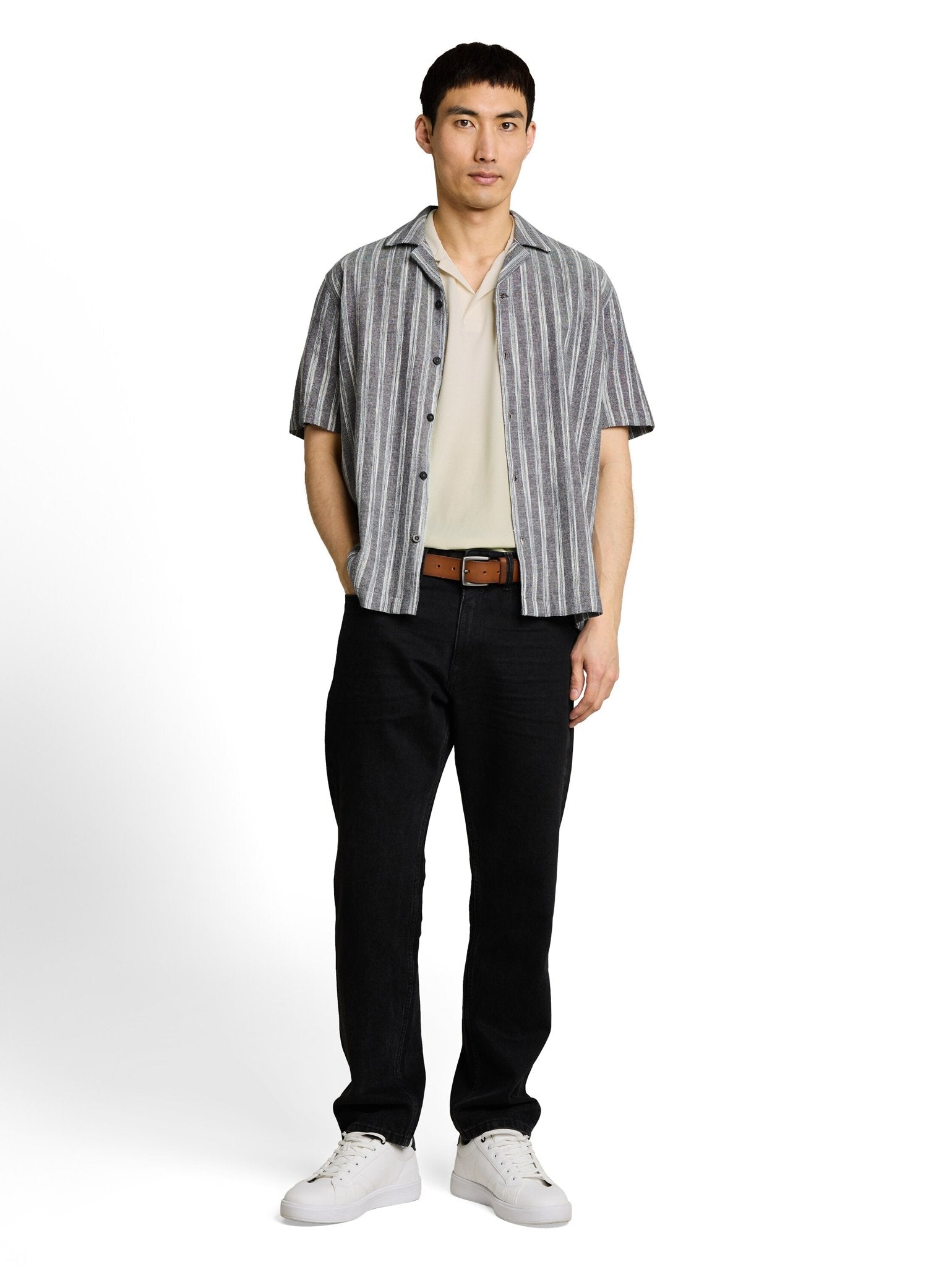 Tom Tailor Herren Polo-Shirts Gardenia White