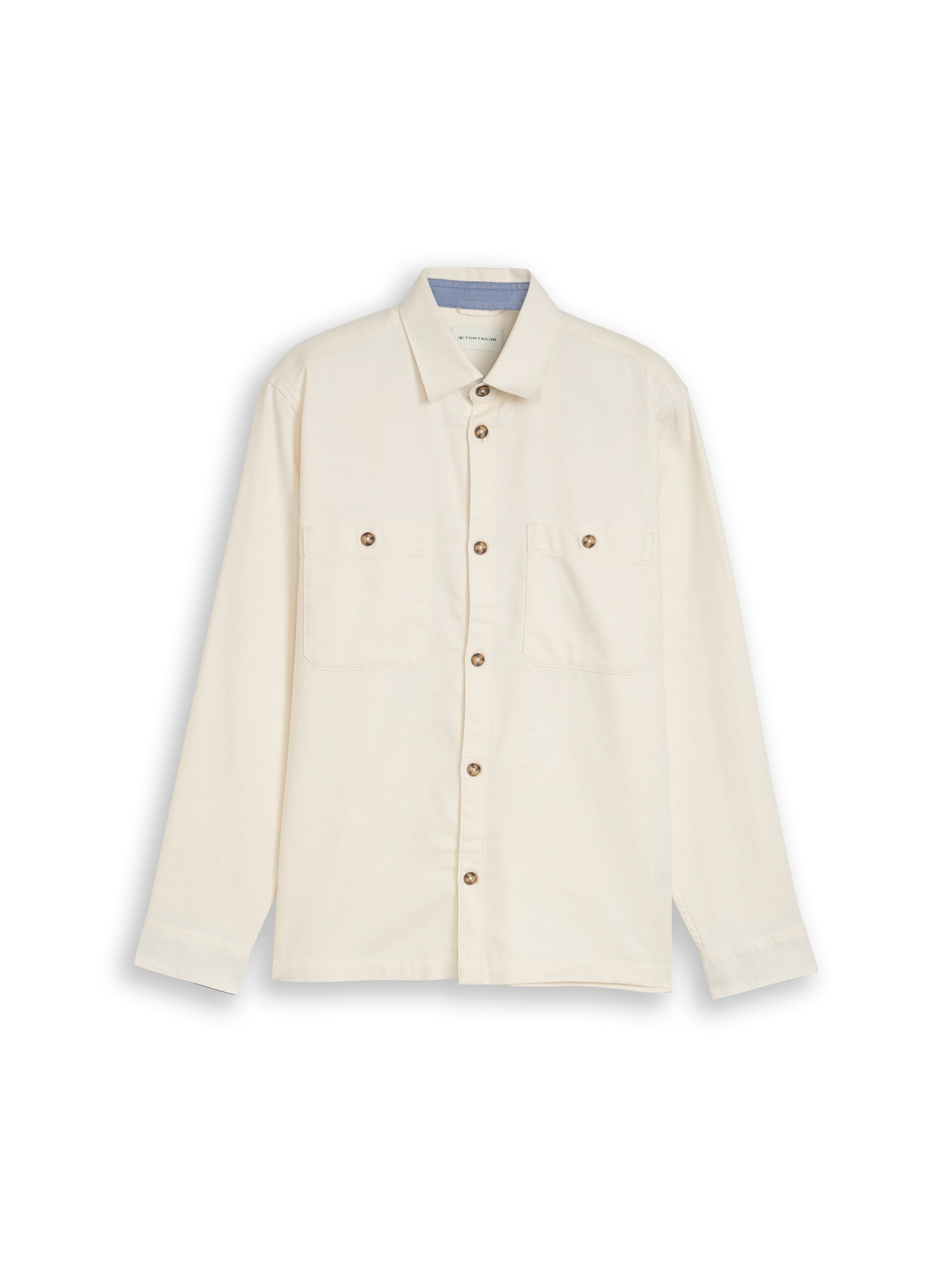 Tom Tailor Herren Hemden lang Gardenia White