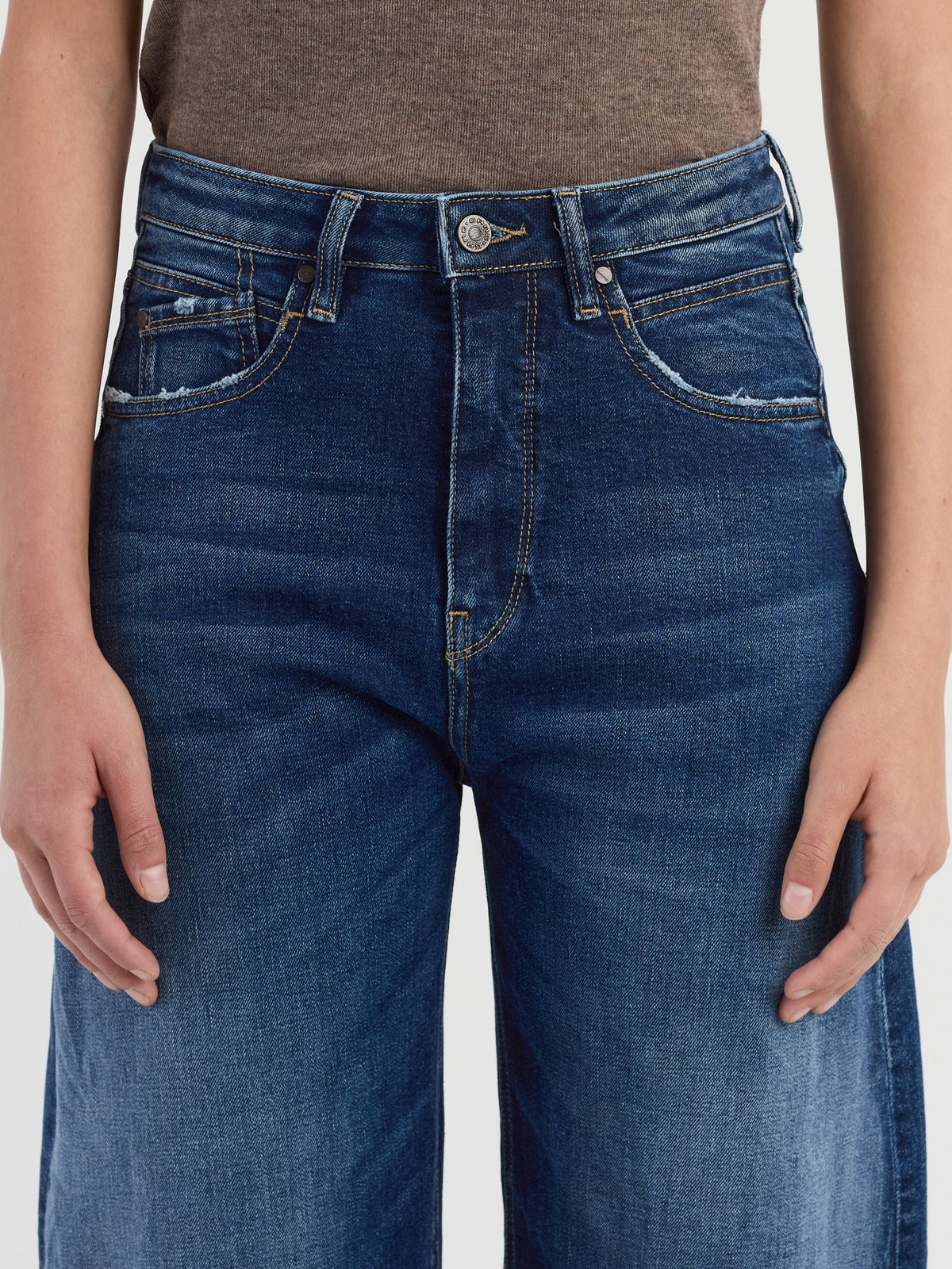 Gang Damen Jeans Midblue De
