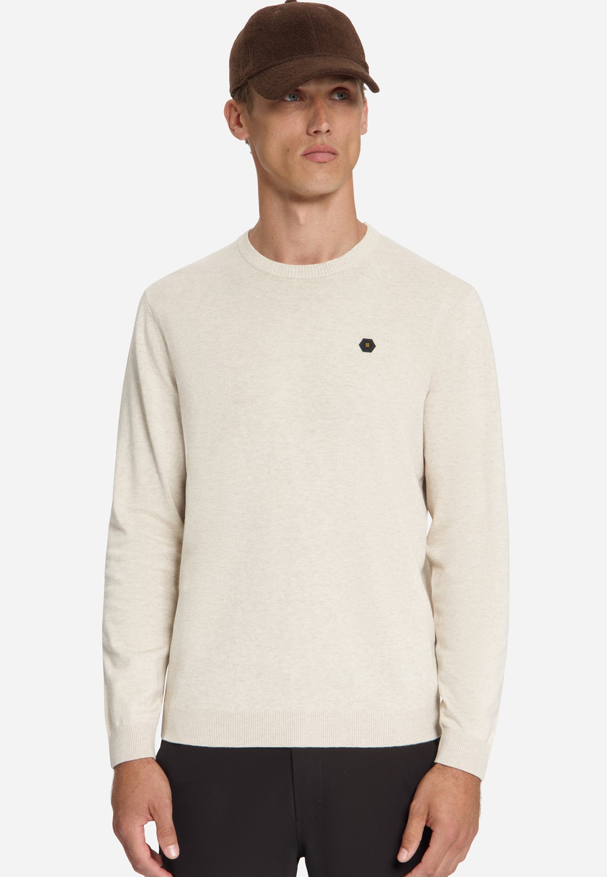 No Excess Herren Pullover Stone