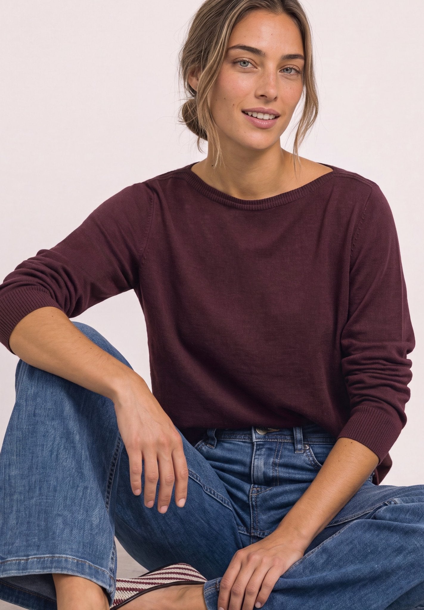 Street One Damen Pullover  Rustic Ro