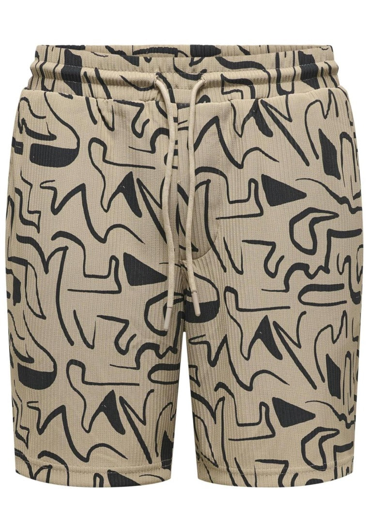 Only & Sons Herren Shorts Chinchilla/Blac